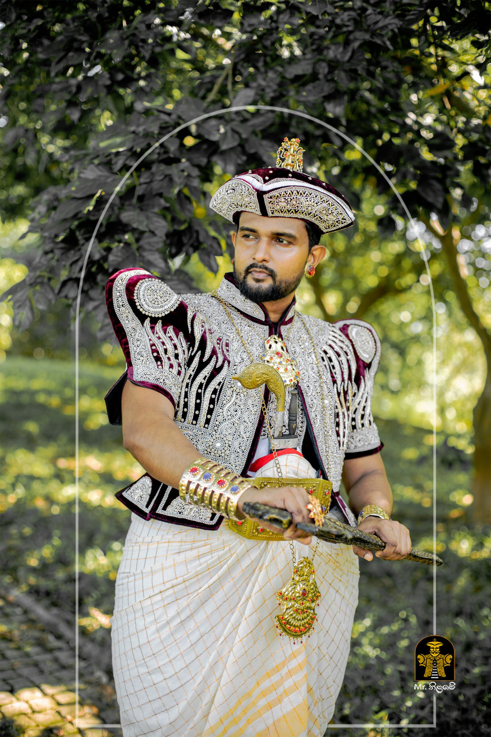 Mr.-nilame-Nilame-adum-dark-maroon-flames-nilame-kit-wedding-sri-lanka-15